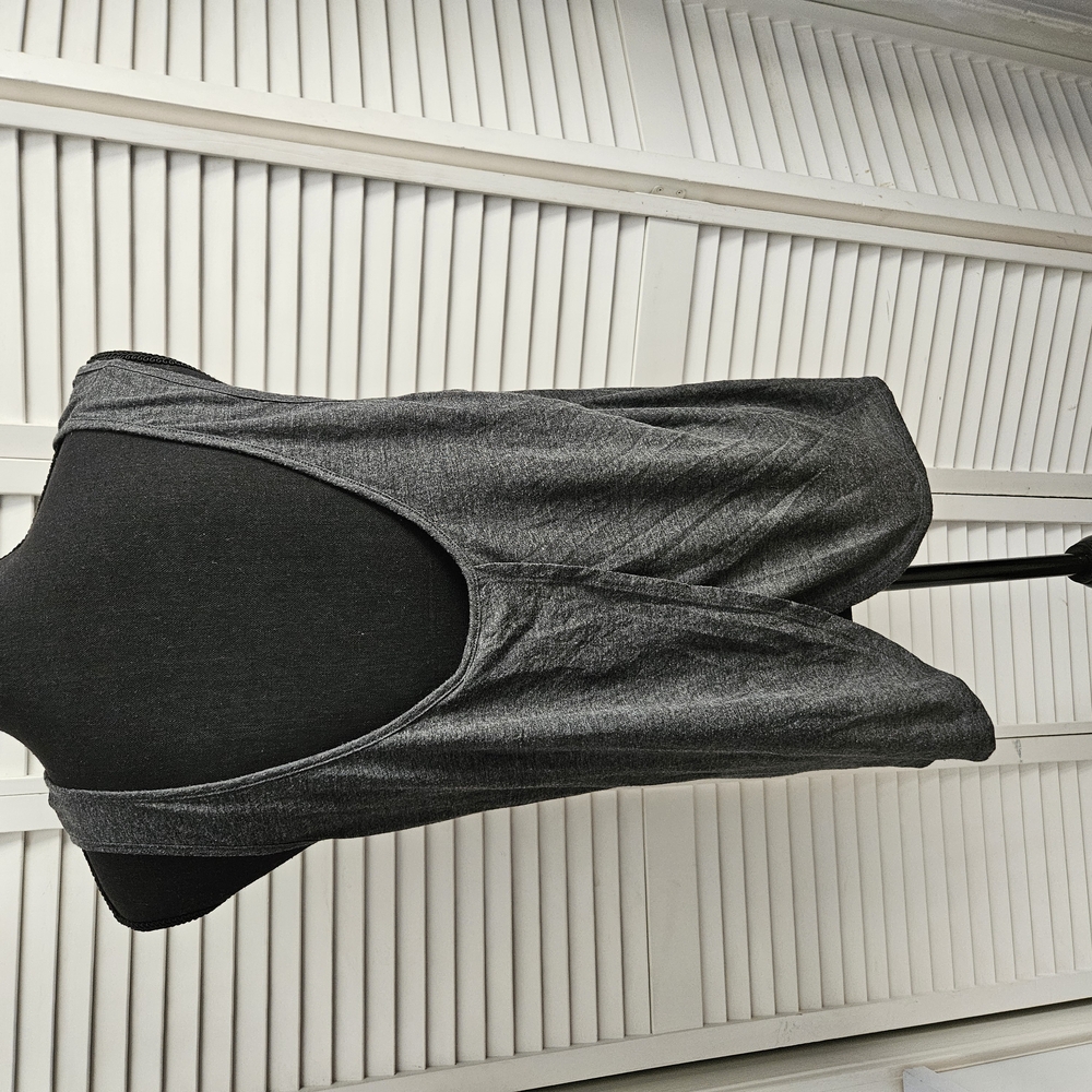 Old Navy Black Asymmetrical Cut Out Tank Top